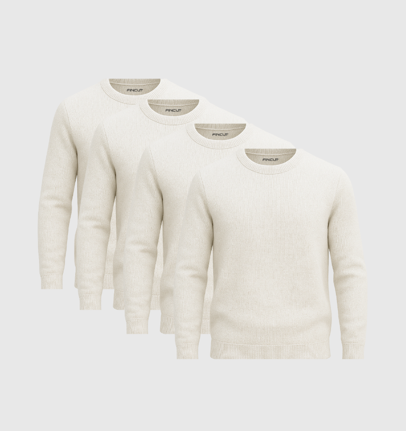 4er-Pack Pullover – Beige