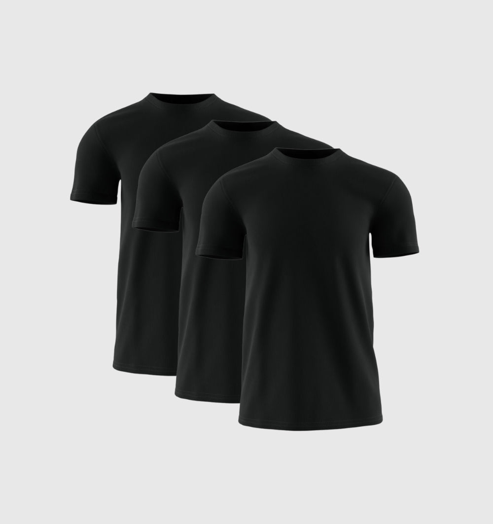 3er-Pack – Schwarz