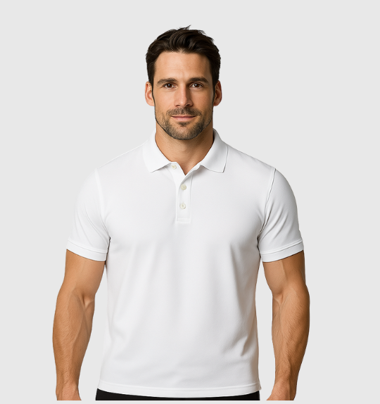 4er-Pack Poloshirts – Weiß