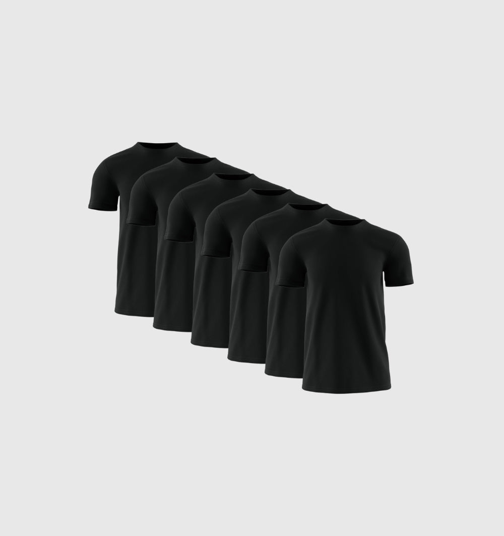 6er-Pack – Schwarz