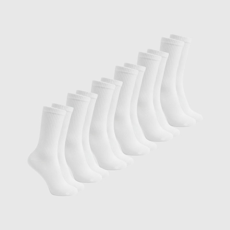 6er-Pack Socken – Weiss