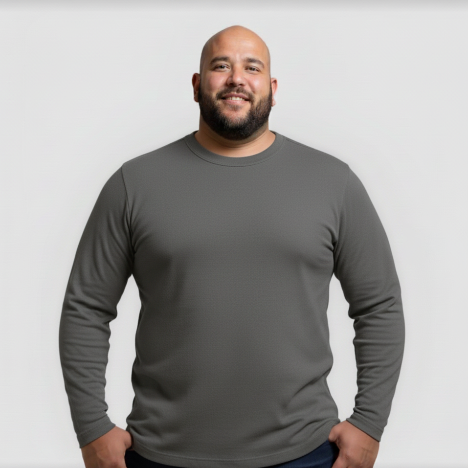 2er-Pack Langarmshirts – Grau