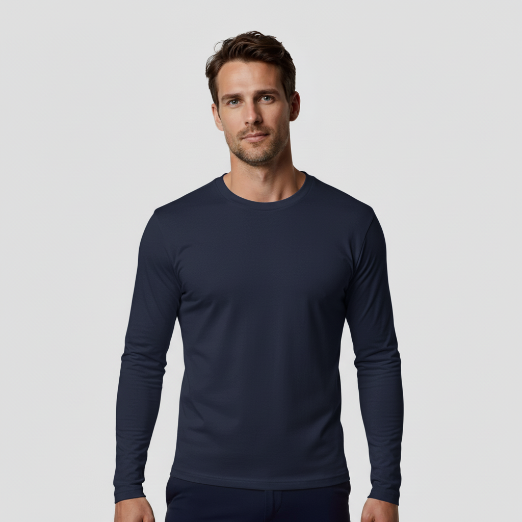 3er-Pack Langarmshirts – Essential