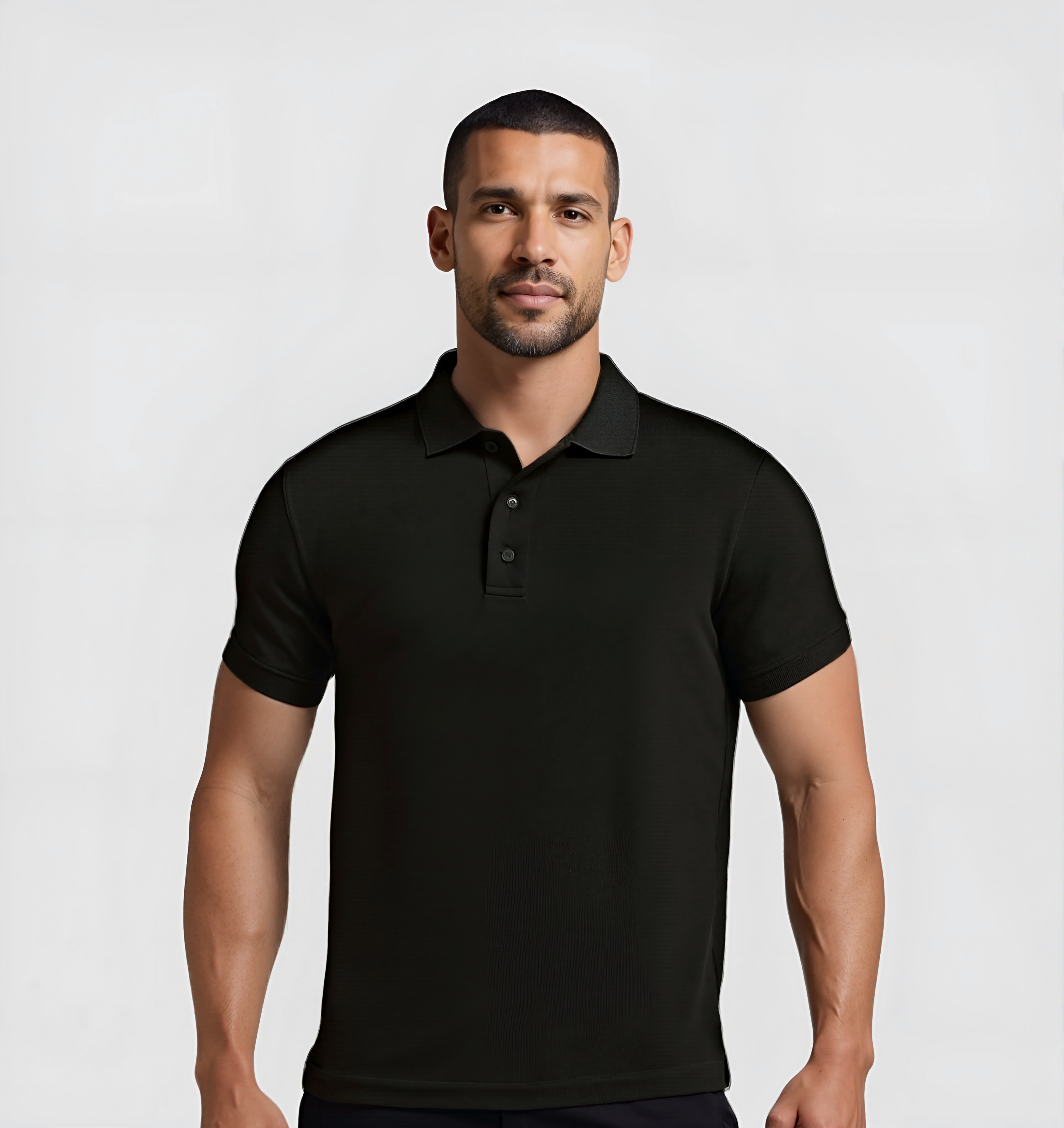 6er-Pack Poloshirts – Schwarz