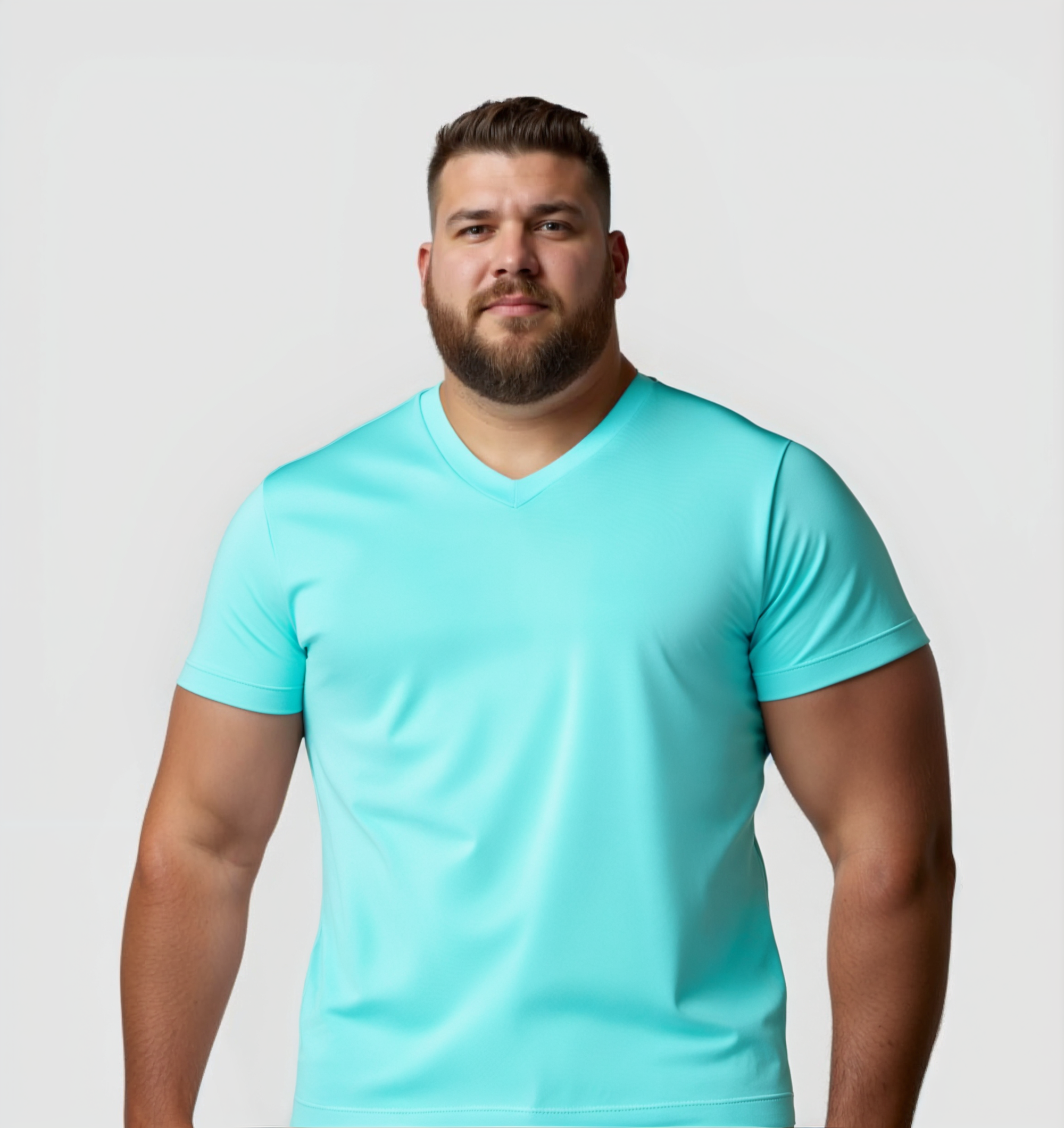 6er-Pack V-Ausschnitt-Shirts - Türkis