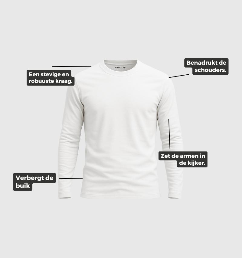 6er-Pack Langarmshirts – Marineblau