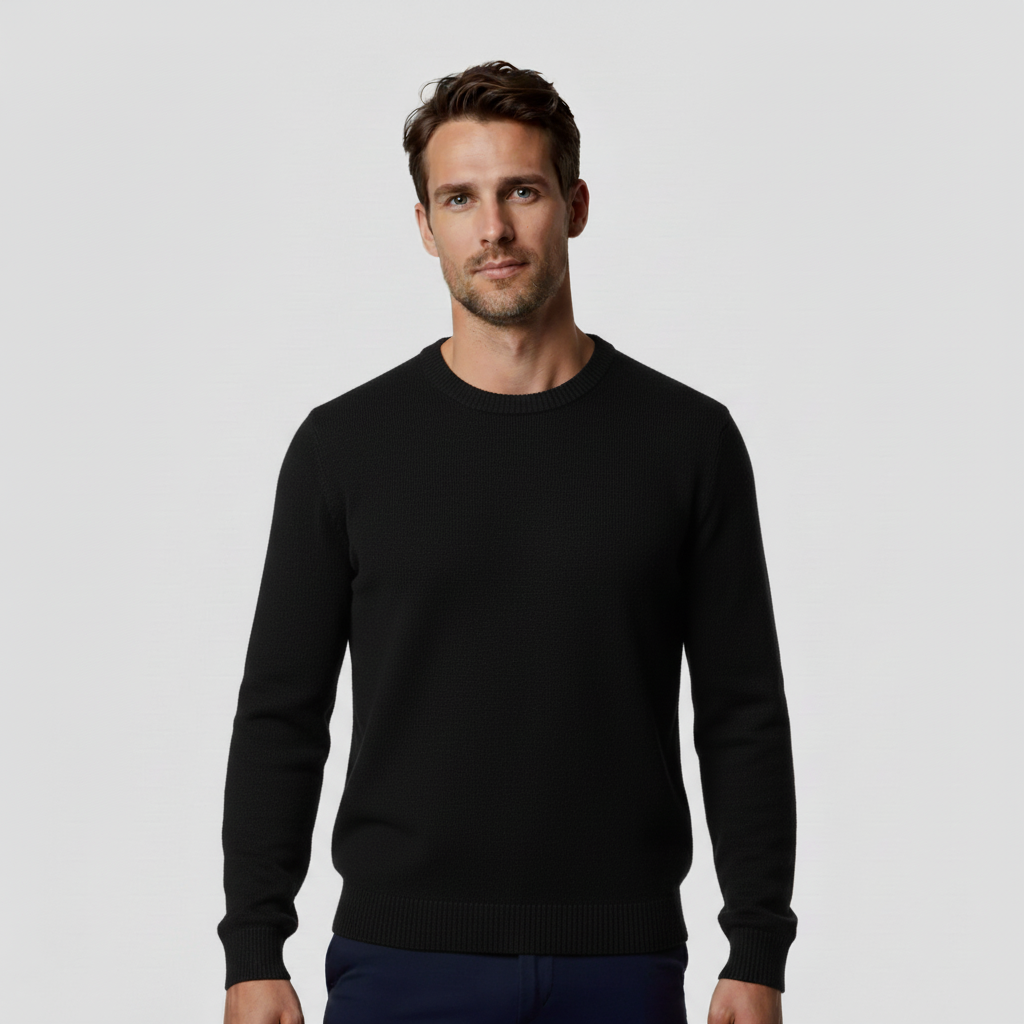 Einzelner Pullover – Schwarz
