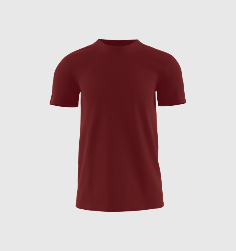 Tech-T-Shirt – Bordeauxrot