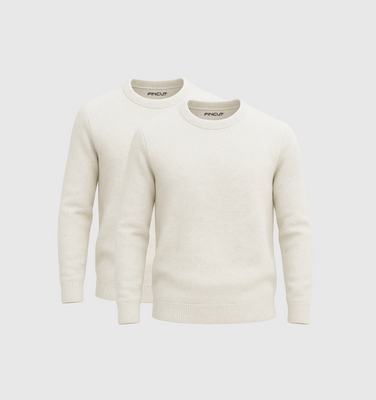 2er-Pack Pullover – Weiss