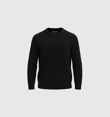 Einzelner Pullover – Schwarz
