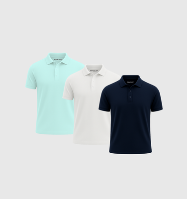 3er-Pack Poloshirts - Sommer