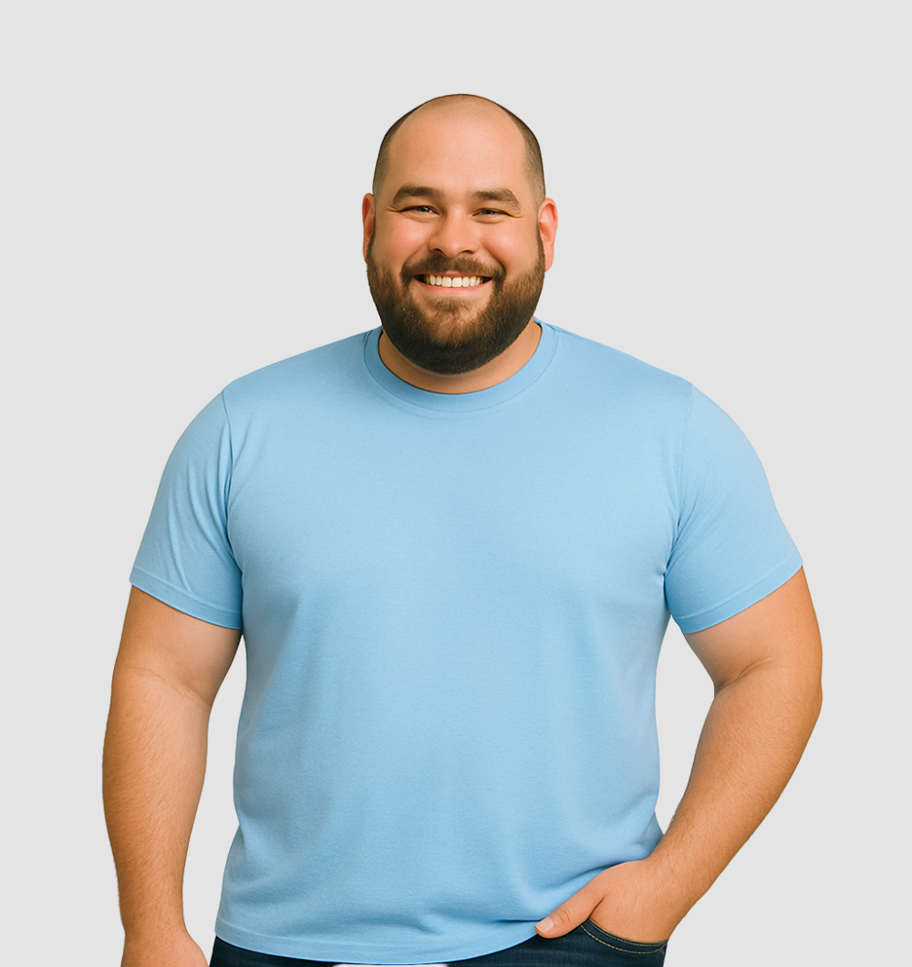 Das Tech-T-Shirt – Himmelblau