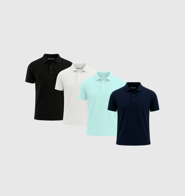 4er-Pack Poloshirts - Sommer