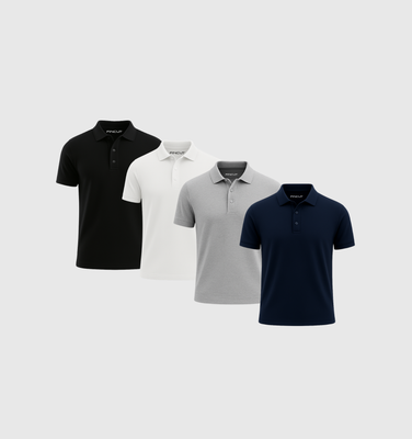 4er-Pack Poloshirts - Winter