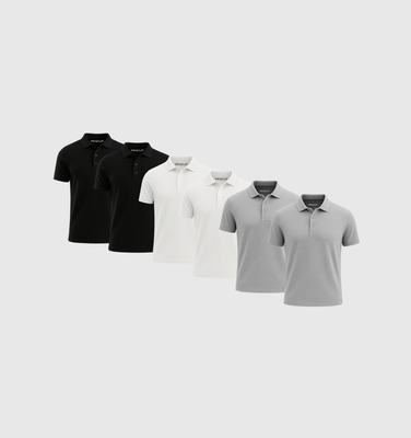 6er-Pack Poloshirts - Winter