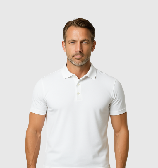 2er-Pack Poloshirts – Weiß