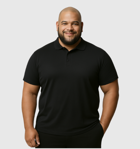 2er-Pack Poloshirts – Schwarz