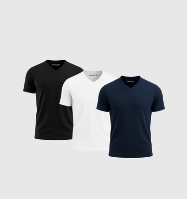 3er-Pack V-Ausschnitt-Shirts - Essential