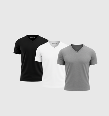 3er-Pack V-Ausschnitt-Shirts -Winter