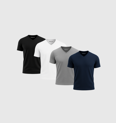 4er-Pack V-Ausschnitt-Shirts - Winter