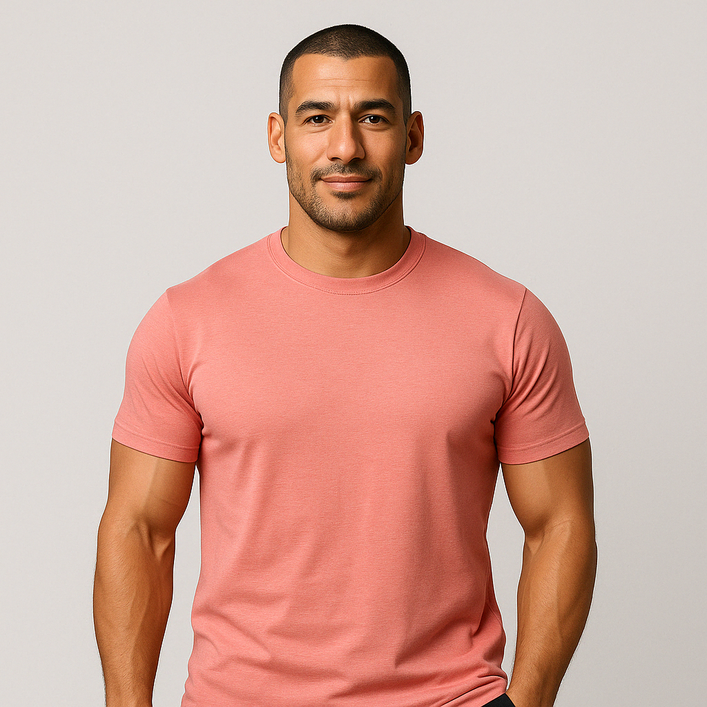 Das Tech-T-Shirt – Lachsrosa