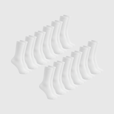12er-Pack Socken – Weiss