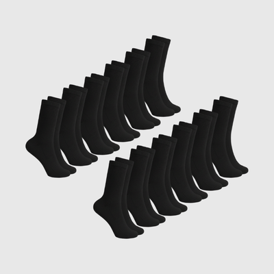 12er-Pack Socken – Schwarz