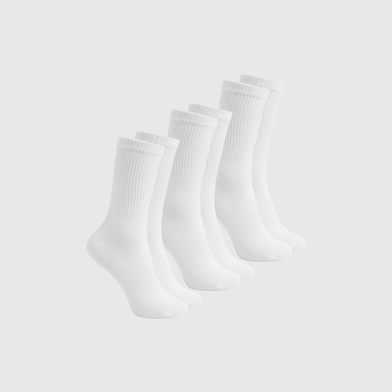3er-Pack Socken – Weiss