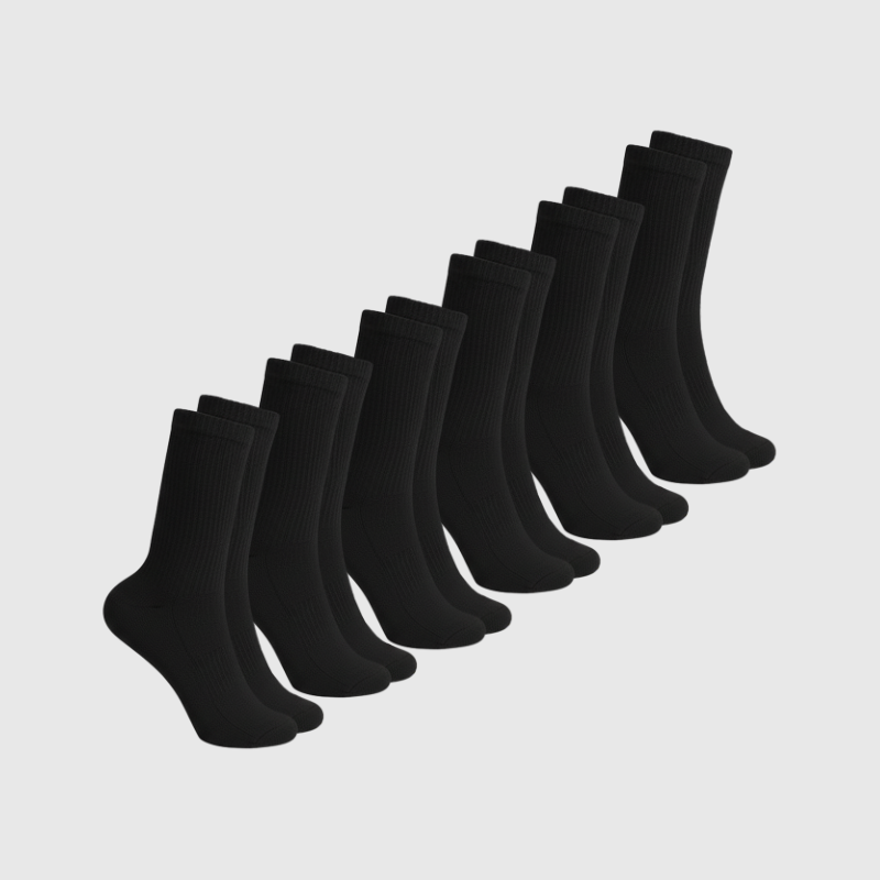 6er-Pack Socken – Schwarz