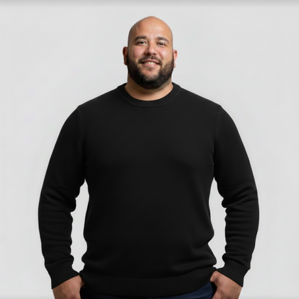 Einzelner Pullover – Schwarz